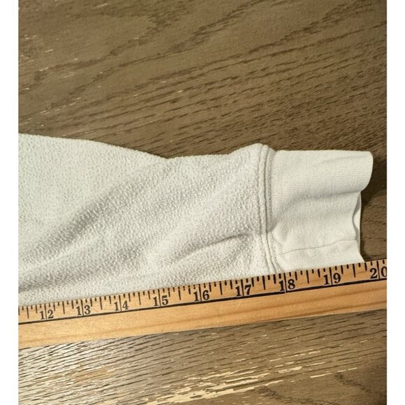 Wildfox Wasting My Time Wisely Baggy Beach Jumper Sweatshirt Small White USA - Picture 5 of 6